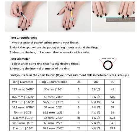 fendi ring size chart